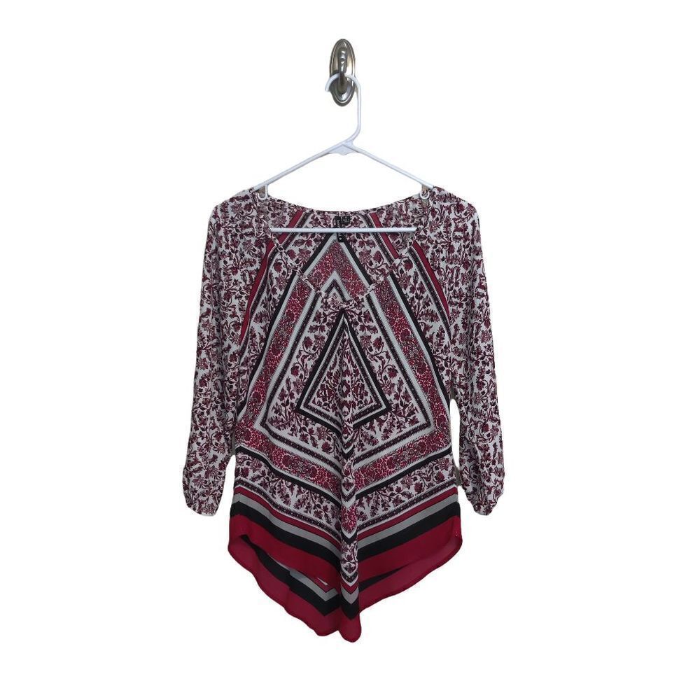 HeartSoul 3/4 Sleeve V-neck Blouse